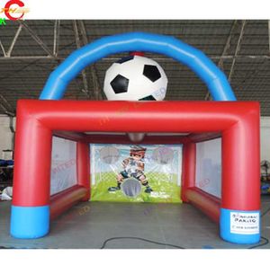 wholesale Activités de plein air de bateau libre 5x4x4mH (16,5x13,2x13,2 pieds) jeu de carnaval de tir de football gonflable commercial à vendre