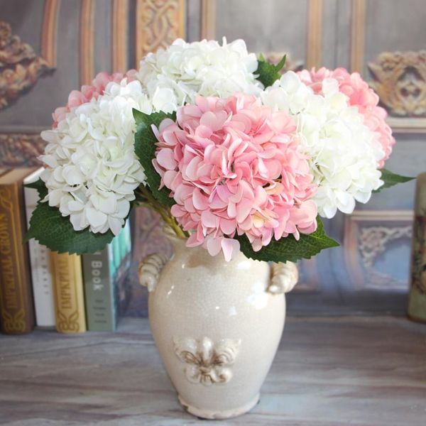Gros-Français Rose1 Bouquet Soie Artificielle Pivoine Fleurs Plantes Décoration De Mariage Arrangement Chambre Hortensia DIY Flores