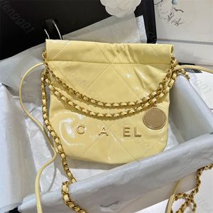 Groothandel Echt lederen tas vuilniszak ontwerpers 22Handtas Vrouw klassiekers Pearl Chain Cross body Schoudertas Avondtassen clutch bakken hobo portemonnees portemonnee