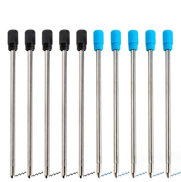 Recargas de bolígrafo de metal de alta calidad Bola de rodillo de 1.0 mm reemplazable recarga de tinta de bolígrafo corto de bolígrafo especialmente para tubo vacío bolígrafo beatable bolígrafo pluma beadable