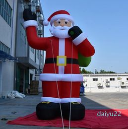 wholesale Gigante de Navidad inflable Papá Noel Inflables al aire libre padre anciano Decoración Publicidad personalizada