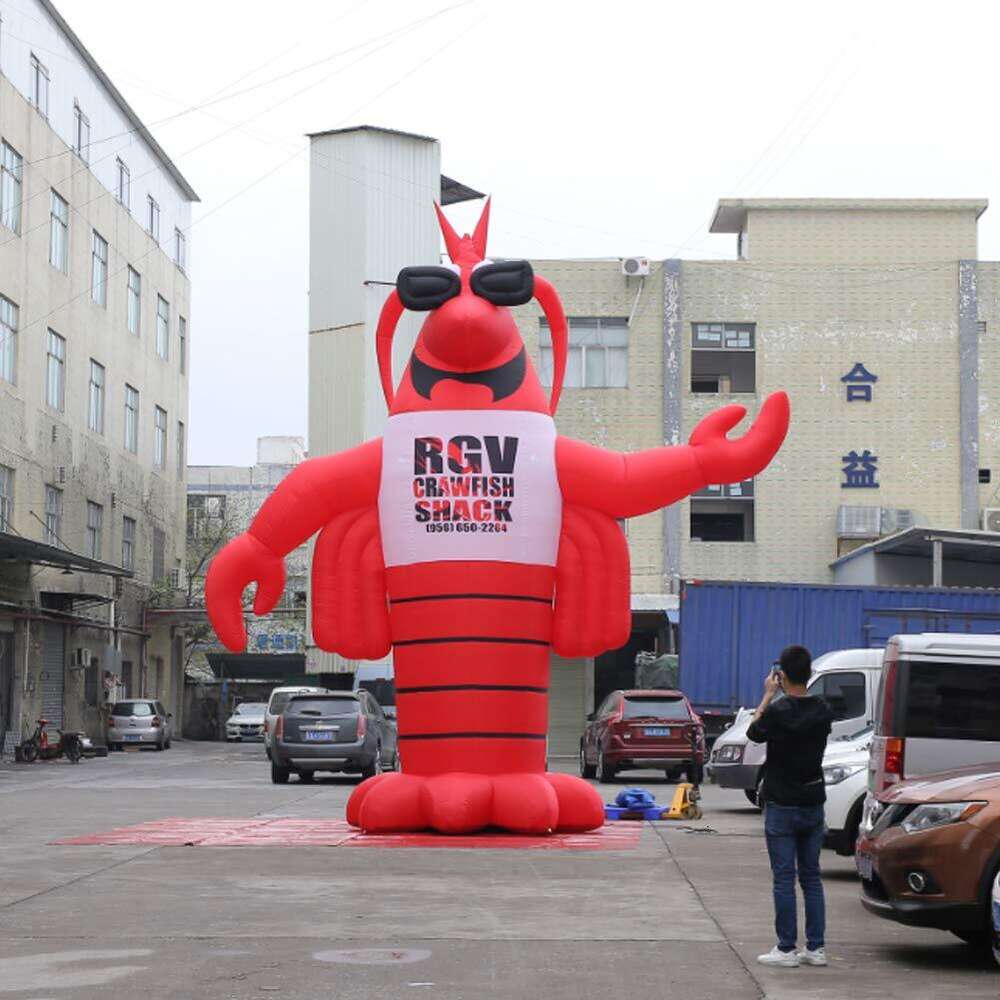 Atacado-decorações de lagosta inflável gigante lagosta camarão modelo publicidade restaurante hotel promoção de férias
