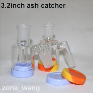 Hookahs al por mayor Bongs de vidrio Ashs Catchers 14 mm 18 mm de espesor Pyrex Bubbler Catcher 45 90 grados Ashcatcher Tuberías de agua