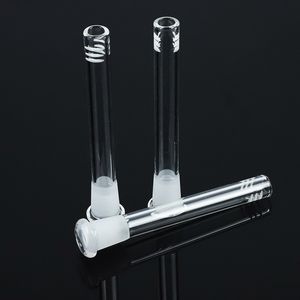 Difusor/reductor de vástago descendente de vidrio para fumar, vástago descendente de 18,8 mm de 2,5 a 6,5 pulgadas con 6 cortes y cabezal de matriz