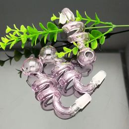 Accesorios de vidrio para cachimba al por mayor, accesorios para bong, olla espiral transparente, entrega aleatoria de colores, envío gratis, grande y mejor