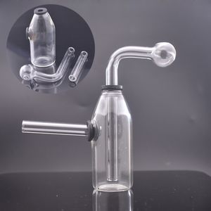 Gros Verre Brûleur À Huile Bongs Dab Rigs Narguilé Portable Petit Barboteur Bécher Bong Conduites D'eau Plate-Forme Pétrolière Avec Pot D'huile Downstem Dhl Gratuit