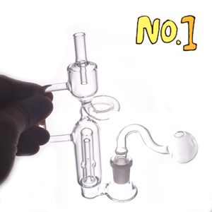 Gros verre fumée narguilés Bong verre épais eau Bongs peigne Perc percolateur recycler l'eau enivrante Dab Rigs tuyaux avec 14mm mâle tabac bol