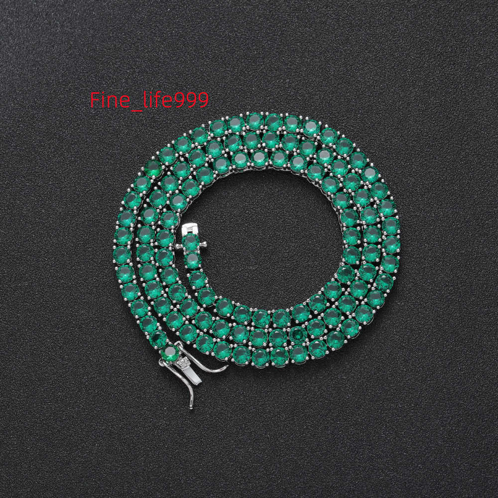 Wholesale Gold Plated Emerald Brass Diamond Necklace Hypoallergenic Womens Moissanite Necklace