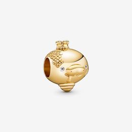 En gros or brillant serpent charme Pandoras 925 argent sterling luxe charme ensemble bracelet faisant des charmes perlés collier pendentif boîte d'origine