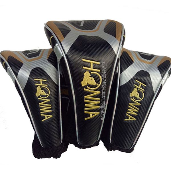 Hédine de golf Heascover de haute qualité Honma Golf Wood Headcover 1 3 5 Clubs HEAD COVER COMPATIBLE AVEC TOUS LES CLUBS DE GOLF