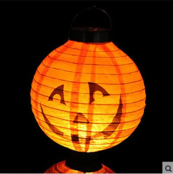 Linternas Halloween LED Nightlight Holiday Scary Colorful Colgando Lámpara Estilo Calabaza Color Amarillo Noche Luces