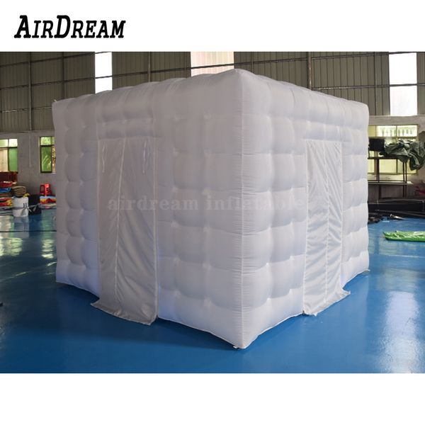 wholesale Tente gonflable de cube de publicité de bonne qualité, tente gonflable de photomaton de photomaton avec la pleine lumière de LED pour le mariage de partie