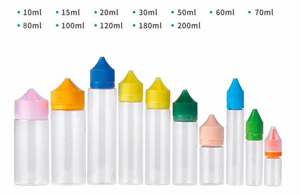 Venta al por mayor Botellas de PET Gorilla Botellas de líquido electrónico Unicornio Materiales de PET de 30 ml con tapa a prueba de niños y a prueba de evidencia Para vaper puff bar color personalizado, diseños de tamaño