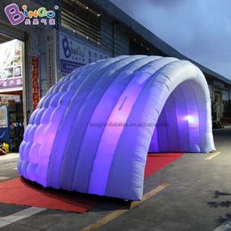 Groothandel Great Handmade 10md (33ft) met blazer opblaasbare Dome Tent Air Blown Trade Show Tent Igloo Canopy Marquee for Outdoor Party Event Decoration Toys Sports Sport