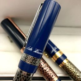 Grand écrivain en gros Leo Tolstoy Signature Ballpoint Rollerball stylo Unique Honeycomb Design High Quality Office Writing Ball Pens Limited Edition
