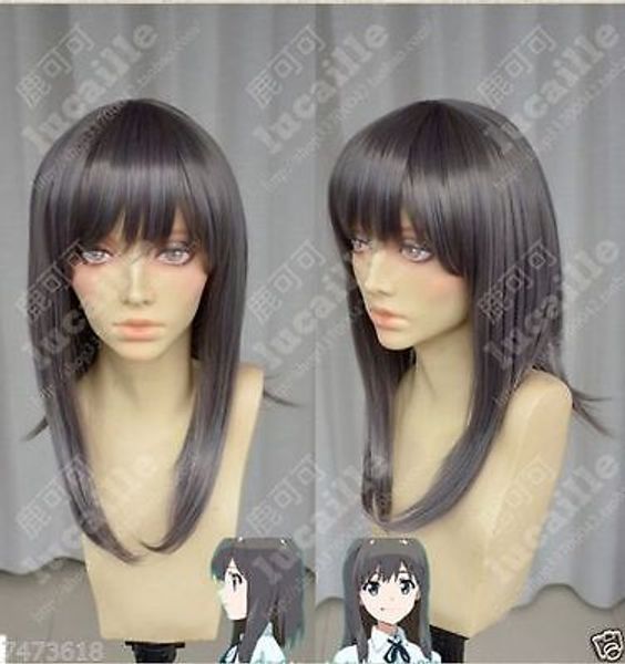 Livraison gratuite en gros Wake Up, Girls!/Shimada true dream Mayu/Soot purple Hair wig