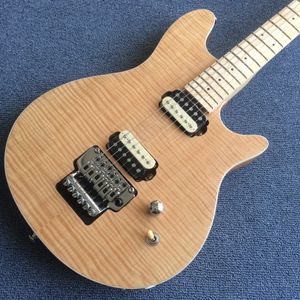 Guitare en gros nouveauté Musicman guitare électrique modèle personnalisé en rafale de couleur de journal