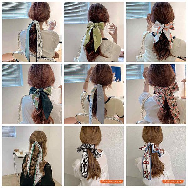 Bandes de cheveux en gros pour femmes filles mode queue de cheval poils corde cravates chouchous loisirs bandeaux en tissu floral