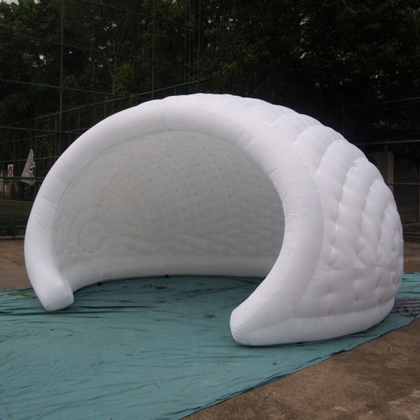 Venta al por mayor, media esfera, tienda inflable de media bóveda para exteriores, barra inflable impresa con luces de colores para decoración de bodas y fiestas