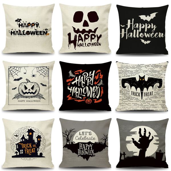 Housse de coussin d'halloween, taie d'oreiller de Style dessin animé d'halloween, taie d'oreiller décorative pour la maison, cadeau de Festival, YC2490B, vente en gros