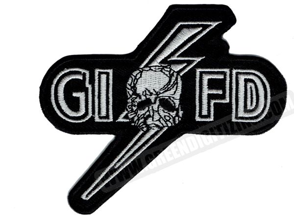 Gros Hardcore GIFD BLACK LABEL SOCIÉTÉ Patch Fer Brodé Sur Veste En Cuir Moto Biker Vest Badge Livraison Gratuite