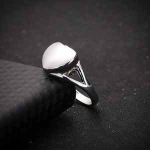 Gros-Cœur Pet Memorial Ring Crémation Cendres Titulaire Urne Bagues Pour Femmes Femme Bijoux Taille 7-10