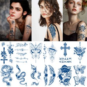 Groothandel Herbal Semi Permanent Tattoo Stickers Juice Tattoo Patch duurt 15 dagen voor mannen en vrouwen 720 Styles