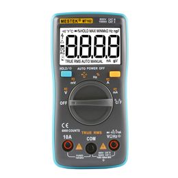 Groothandel High-Precision Digital Multimeter Automatic Range Student Mini Universal Meter Frequency Capacitance Thermometer