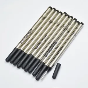 Groothandel Hoge Kwaliteit (10 stuks/partij) 0.7mm zwart/biue M 710 refill voor Rollerball briefpapier schrijven gladde pen accessoires