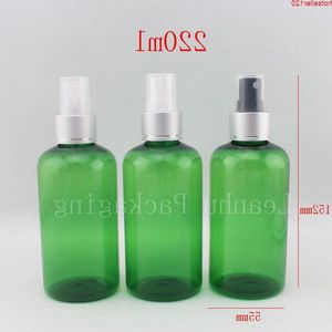 Vente en gros, bouteille en plastique de pompe de pulvérisation verte de haute qualité de 220 ml pour les soins personnels, cosmétiques de pulvérisation de 220 cc de haute qualité Pcnxg