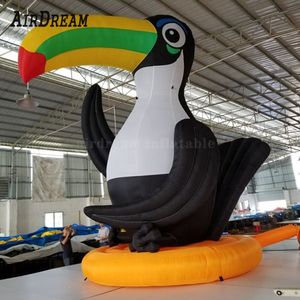 Großhandel Hochwertiger 8 mH 26,2 Fuß großer Vogel-Luftballon-Display, aufblasbarer Specht-Werbe-Cartoon für geschäftliche Zwecke im Freien