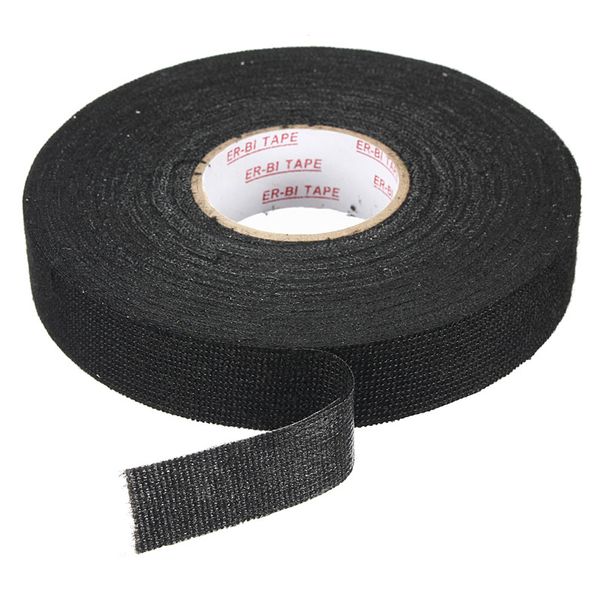 Gros-haute qualité Force adhésive noir câblage métier à tisser harnais tissu adhésif tissu ruban câble métier à tisser 25mmx25m facile à utiliser