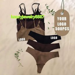 Groothandel hoge kwaliteit bh's fabrikant bralette set Sostenes Sin Costura string draadloze bh en panty set damesondergoed