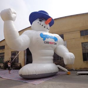 Bonhomme de neige gonflable personnalisé de haute qualité, 26 pieds de hauteur, décoration de noël, vente en gros