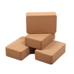 groothandel hoge kwaliteit milieuvriendelijke kurk yogablokken Dansen Trainingsoefening Bricks milieuvriendelijke houten Pilates Brick