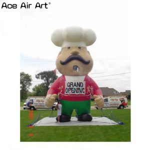 Ballon de personnage de chef gonflable de haute qualité de haute qualité ballon de modèle de cuisine aérienne personnalisé à vendre