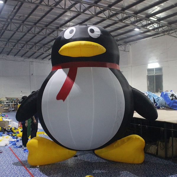 Pingüino inflable encantador de alta calidad, venta al por mayor, 2/4/8m de altura para promoción publicitaria y eventos de desfiles