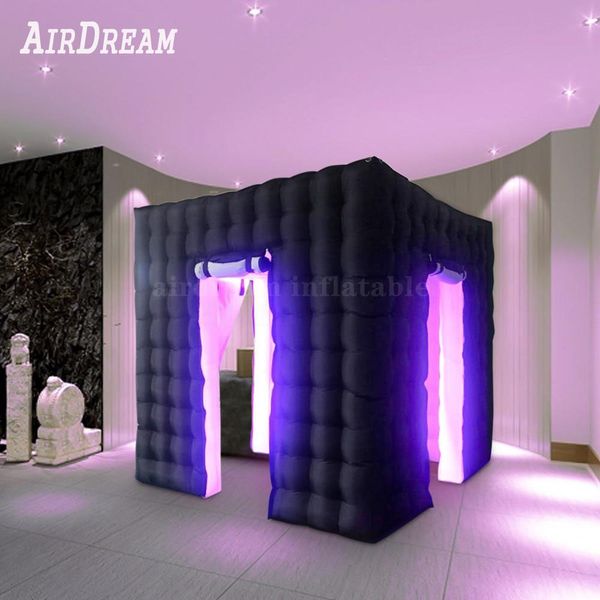 wholesale Haute qualité Portable 360 Selfie LED Éclairage Gonflable Événement Décors Photo Booth Photobooth Tente 001