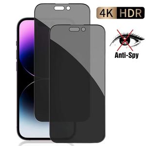 Protecteur d'écran de confidentialité en verre trempé de haute qualité, film anti-espion pour iphone 15 14 13 12 11 Pro Max Mini Plus, vente en gros