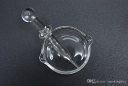 Vente en gros de haute qualité perruque Wag concentré verre cire plat contenants d'huile Dabber ensemble d'outils verre bol d'huile