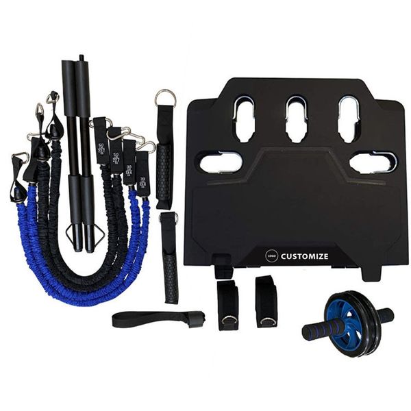 Vente en gros Voyage à domicile 2021 Portable Home Gym Ensemble d'entraînement complet du corps Bandes de résistance Barre de résistance pliable Poignées Équipement d'exercice