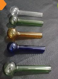 Groothandel Hookah-accessoires - 60mm multicolor glas rechte koken pot, waterpijp fittingen