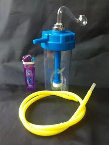 Gratis verzending groothandel waterpijp - acryl waterpijp waterpijp] [zuurstof flessen water, kleur willekeurige levering