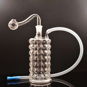 Groothandel Waterpijpen Kleine Oliebrander Waterpijpen Creatieve 3D Kristallen Ontwerp Bubbler Asvanger Rokende Waterpijpen Dab Rig met 10mm Mannelijke Glazen Oliebrander Pijpaccessoires