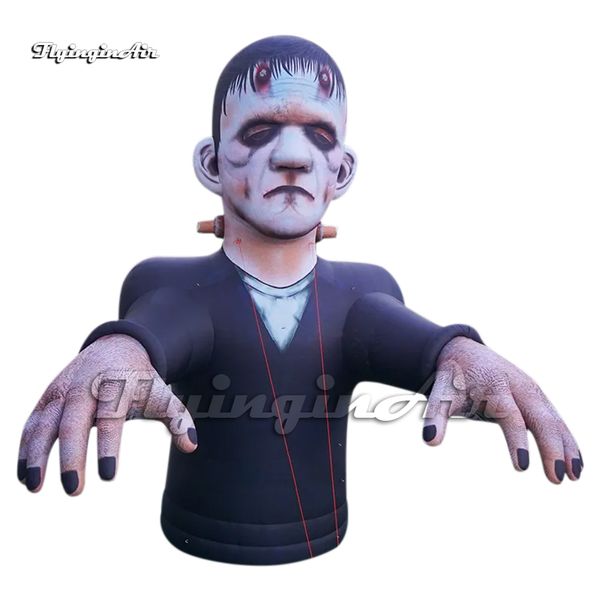 En gros horrible grand gonflable Frankenstein Monster Halloween Zombie Modèle pour décoration de jardin en plein air