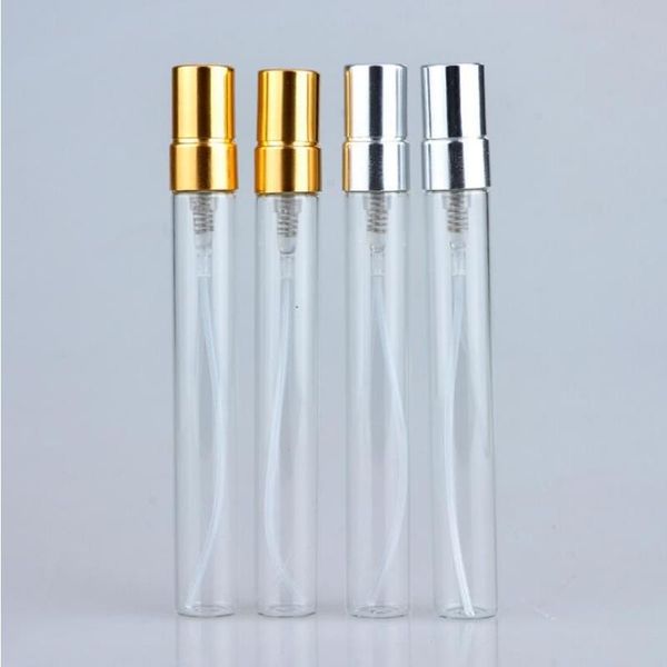 Venta al por mayor caliente 200 unids 10 ml de vidrio vacío botella de perfume en aerosol recargable pequeño atomizador de perfume frascos de muestra de perfume Ollfn