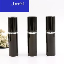 Groothandel hot Zwarte kleur 5 ml 10 ml Mini Draagbare Hervulbare Parfum Verstuiver Spray Flessen Lege Cosmetische Containers Ralnb