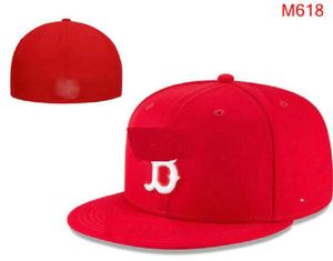 Caps de baseball Boston Boston Boston Boston Boston Boston Sports extérieurs décontractés pour hommes Chapeaux ajustés Full Fermed Design Size Caps Chapeau