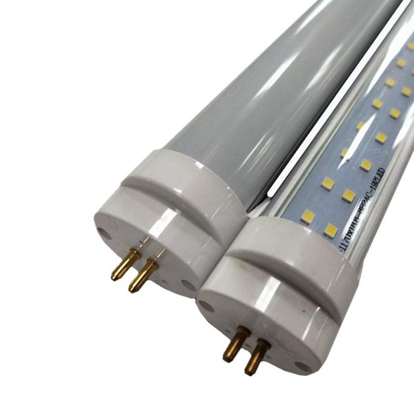 Groothandel!!! dubbele rijen T8 met t5 end LED buis licht 4FT 28W fluorescentielamp T8 buis AC100-305V 4000lm 1200mm 4 voeten buizen 192 stks