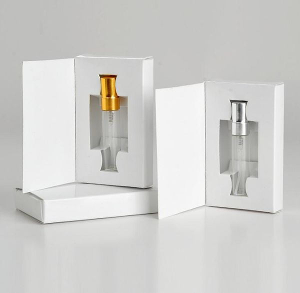 Bouteille de parfum vide en verre de 5ML, avec atomiseur et boîtes en papier personnalisables, vente en gros, 1000 pièces, SN331, offre spéciale